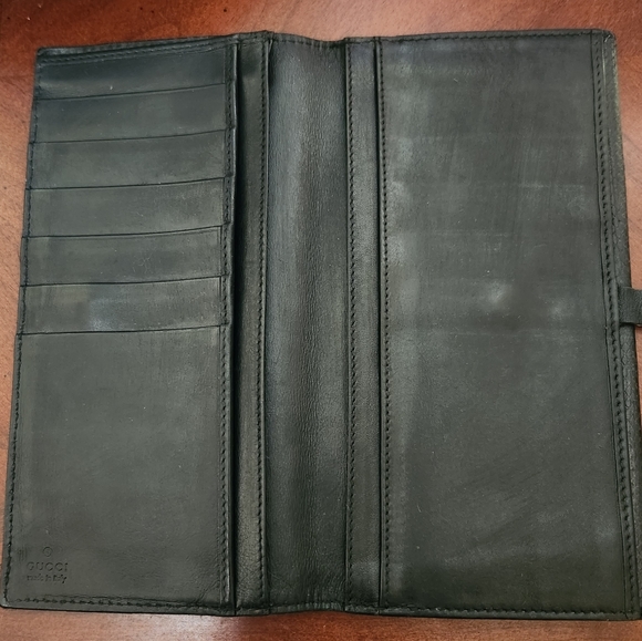 Gucci Vintage Black Snake Skin Continental Wallet - Picture 5 of 8
